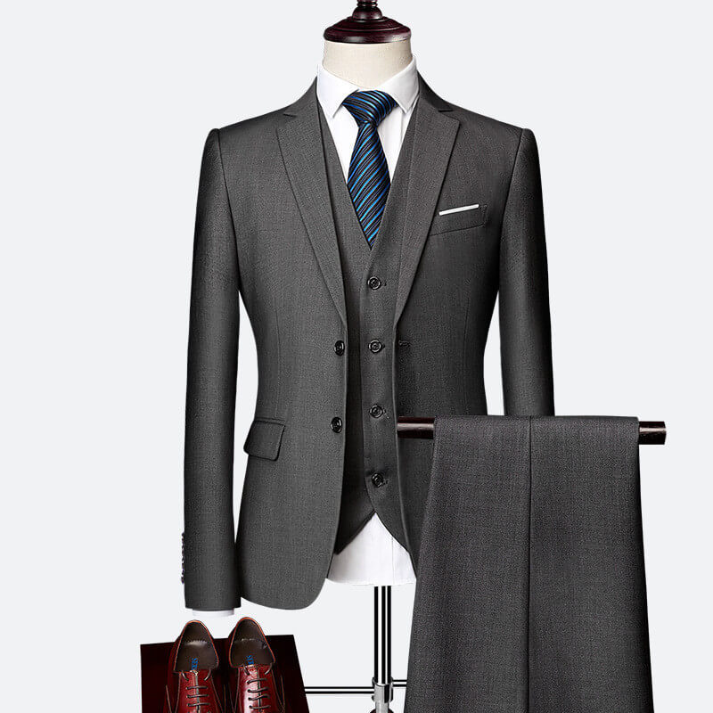 Eleganter dreiteiliger Anzug für Herren – Klassische Eleganz für besondere Anlässe