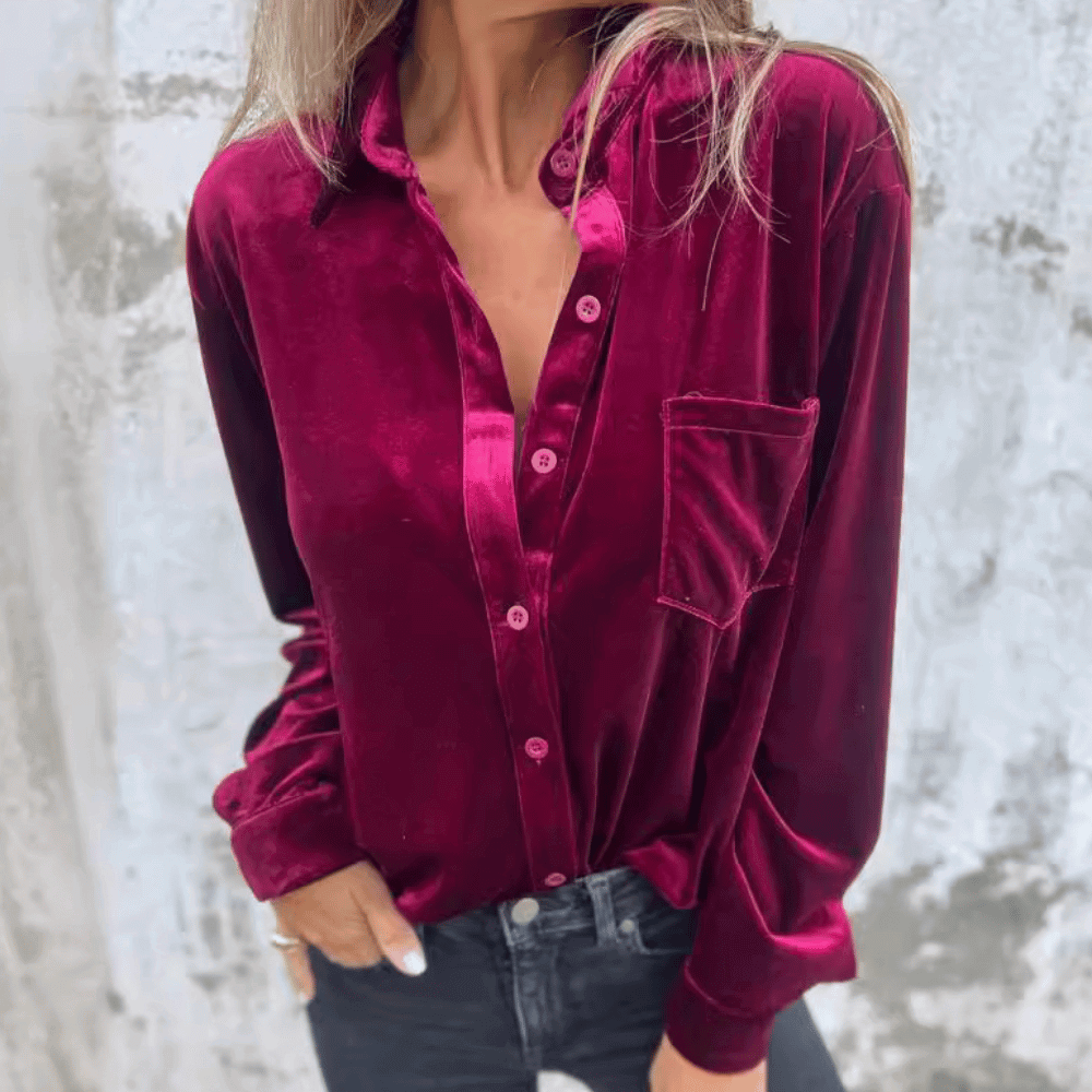 Elegante Bluse: Luxuriöser Glanz für deinen Look