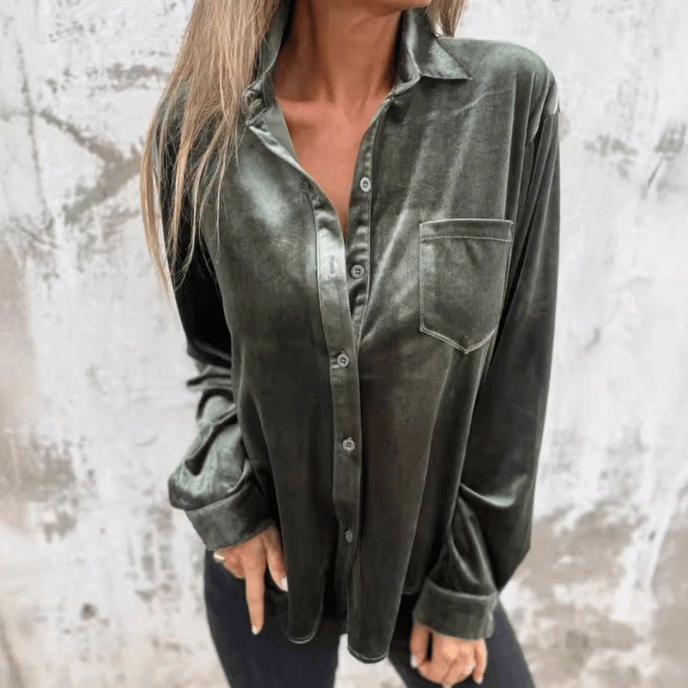 Elegante Bluse: Luxuriöser Glanz für deinen Look