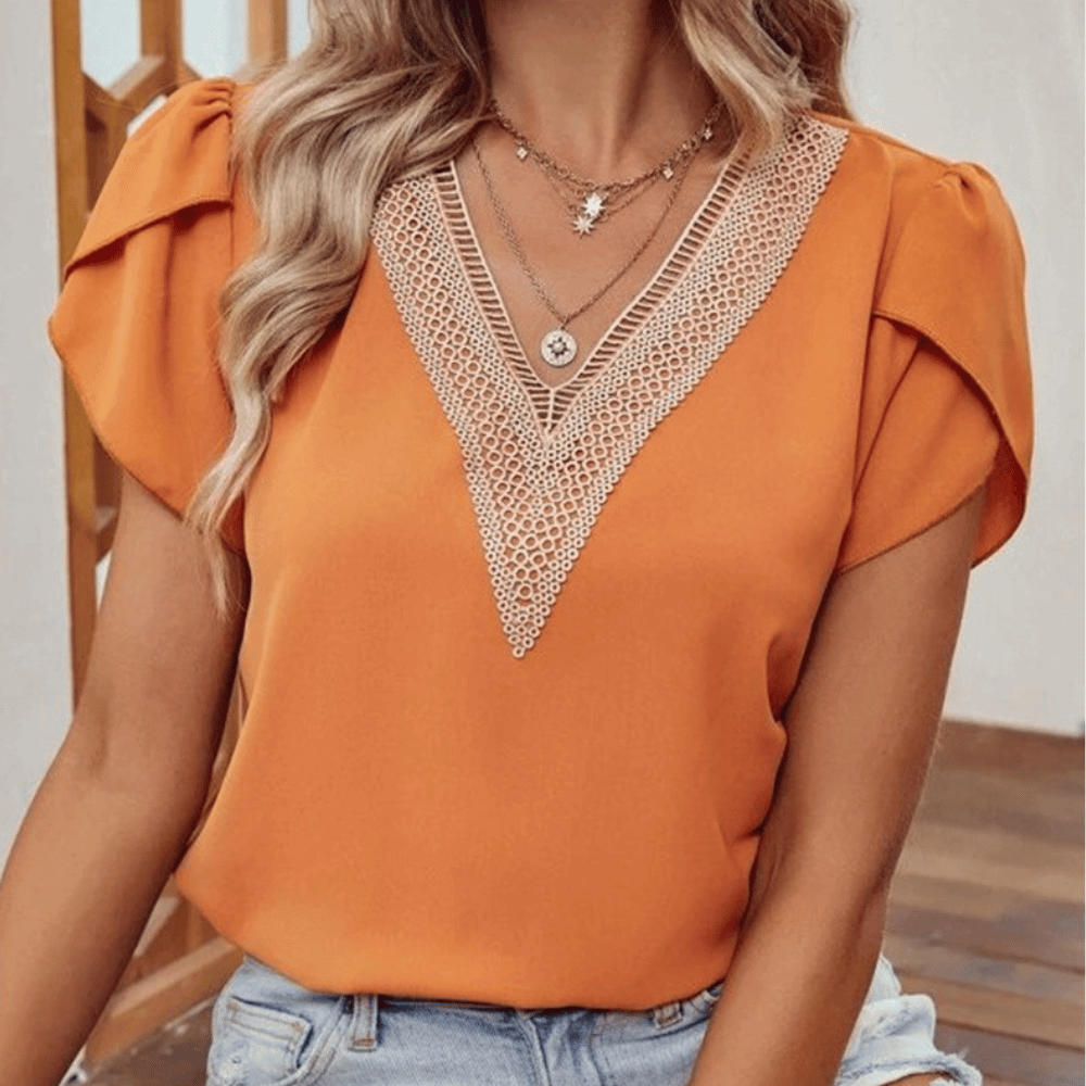 Sommerliche Damen Bluse mit Spitzen: Eleganz trifft auf Alltagstauglichkeit