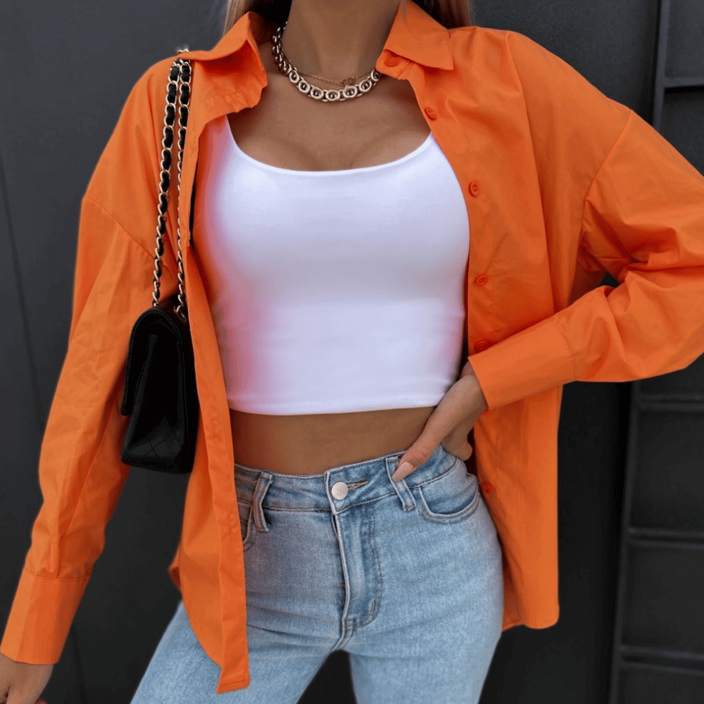 Lässige Damen Oversize-Bluse: Trendiger Chic für jeden Tag