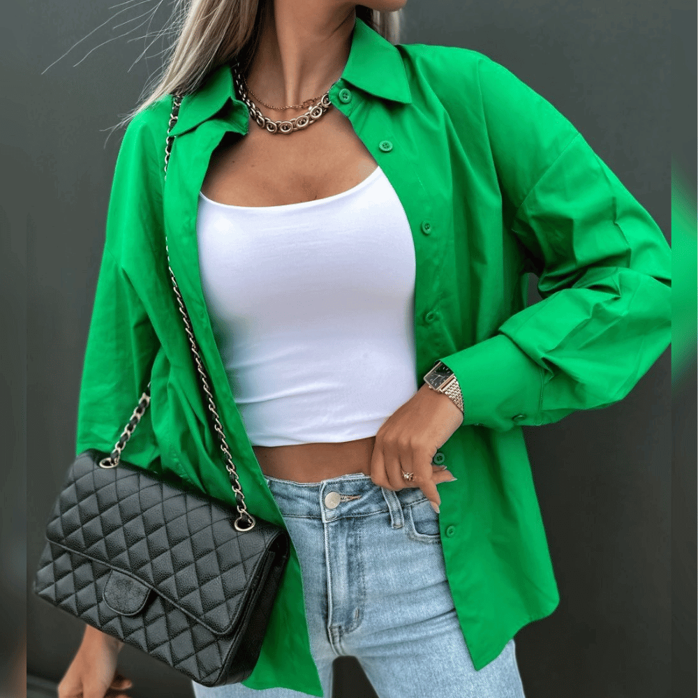 Lässige Damen Oversize-Bluse: Trendiger Chic für jeden Tag