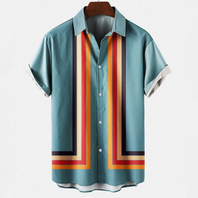 Retro Sommerhemd für Herren: Lässig & bequem