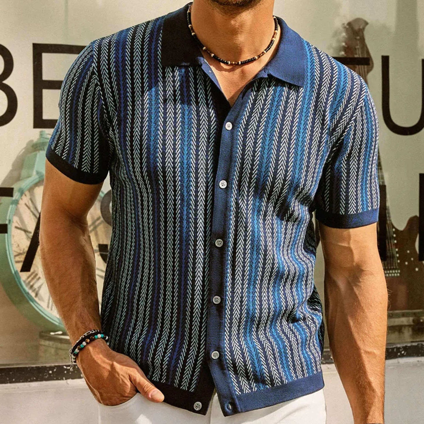 Stylisches Sommerhemd für Herren – Lässiger Retro-Look für warme Tage