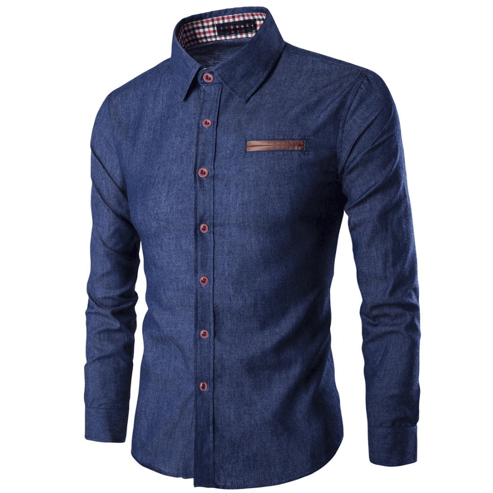 Modernes Denim-Hemd für Herren: Lässig & Stilvoll