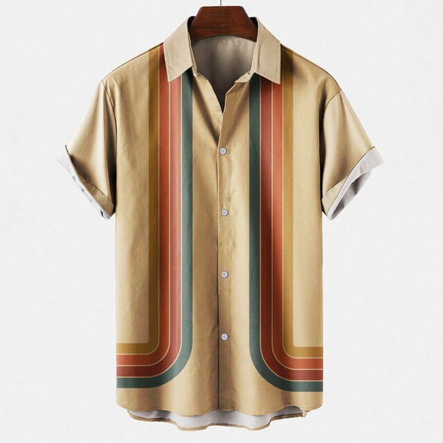 Retro Sommerhemd für Herren: Lässig & bequem