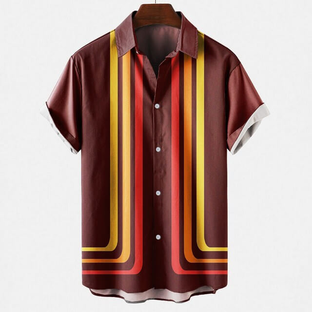 Retro Sommerhemd für Herren: Lässig & bequem