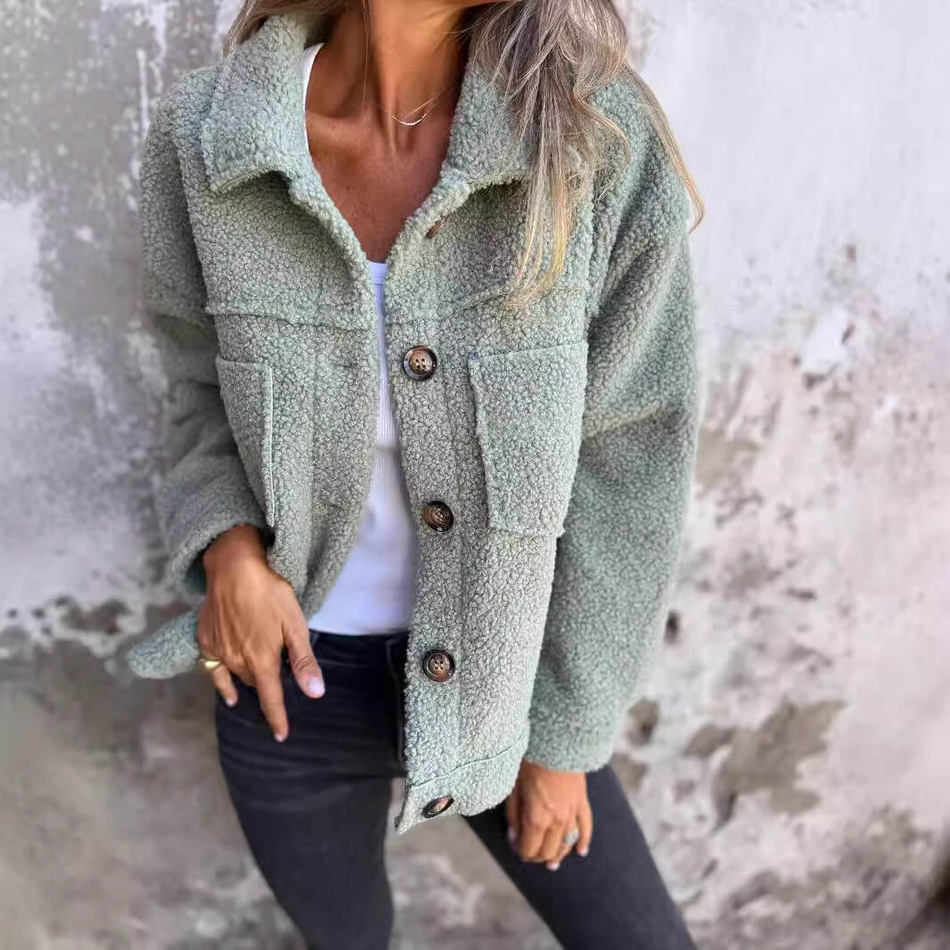 Leichte Teddyjacke für Damen – Perfekt für den Frühling!