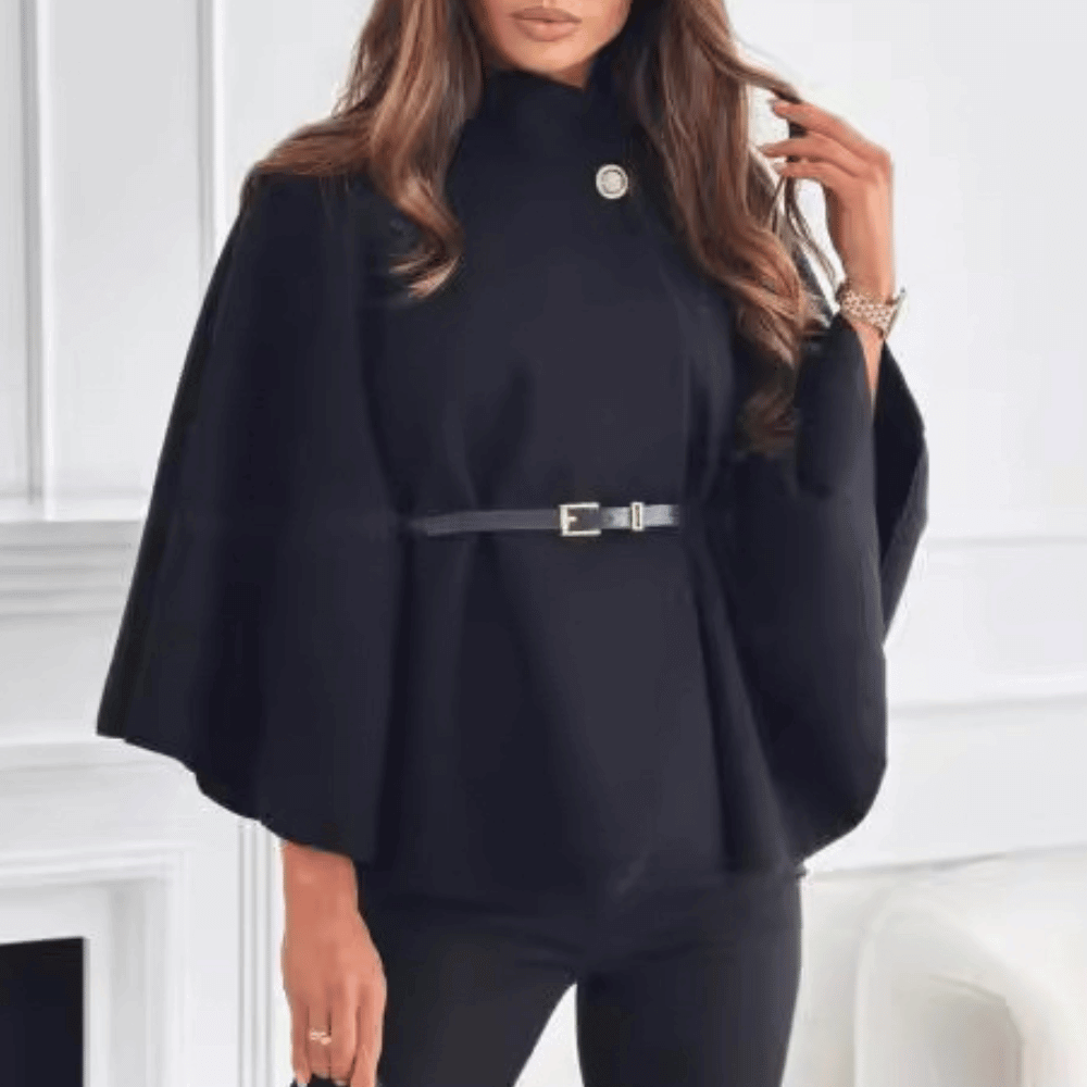 Elegante Cape-Jacke für Damen: Minimalistisch & stilvoll