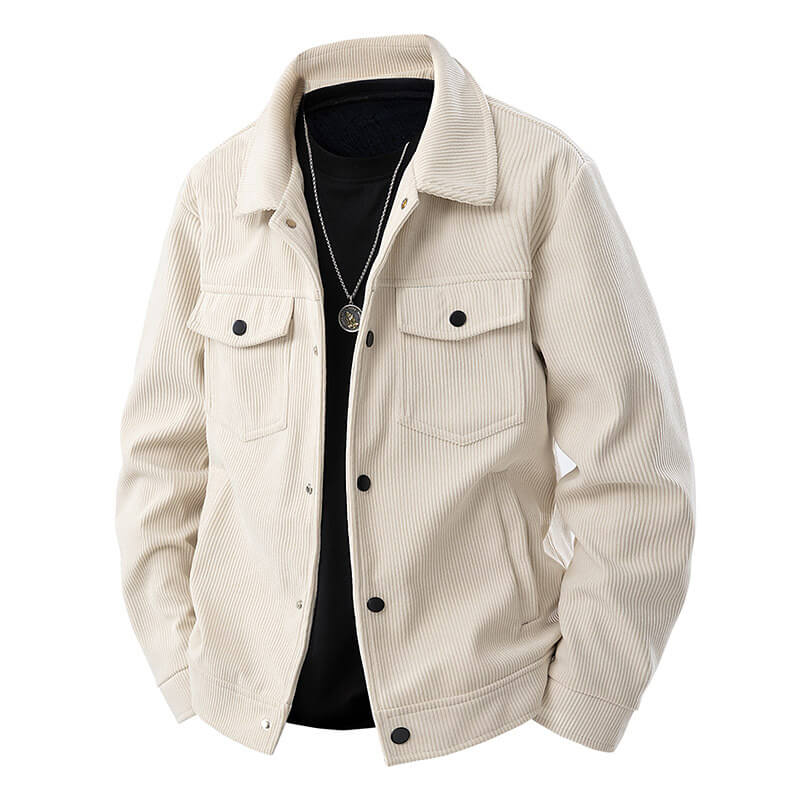 Sommerliche Cord-Hemdjacke für Herren: Lässig & Zeitlos