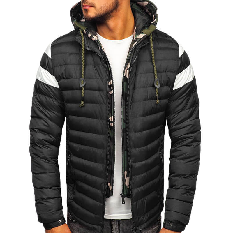 Sportliche Herrenjacke mit Camouflage-Akzent