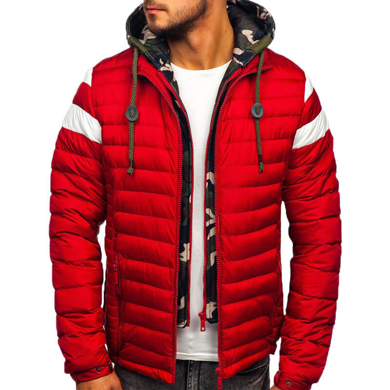 Sportliche Herrenjacke mit Camouflage-Akzent