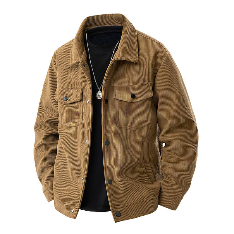 Sommerliche Cord-Hemdjacke für Herren: Lässig & Zeitlos