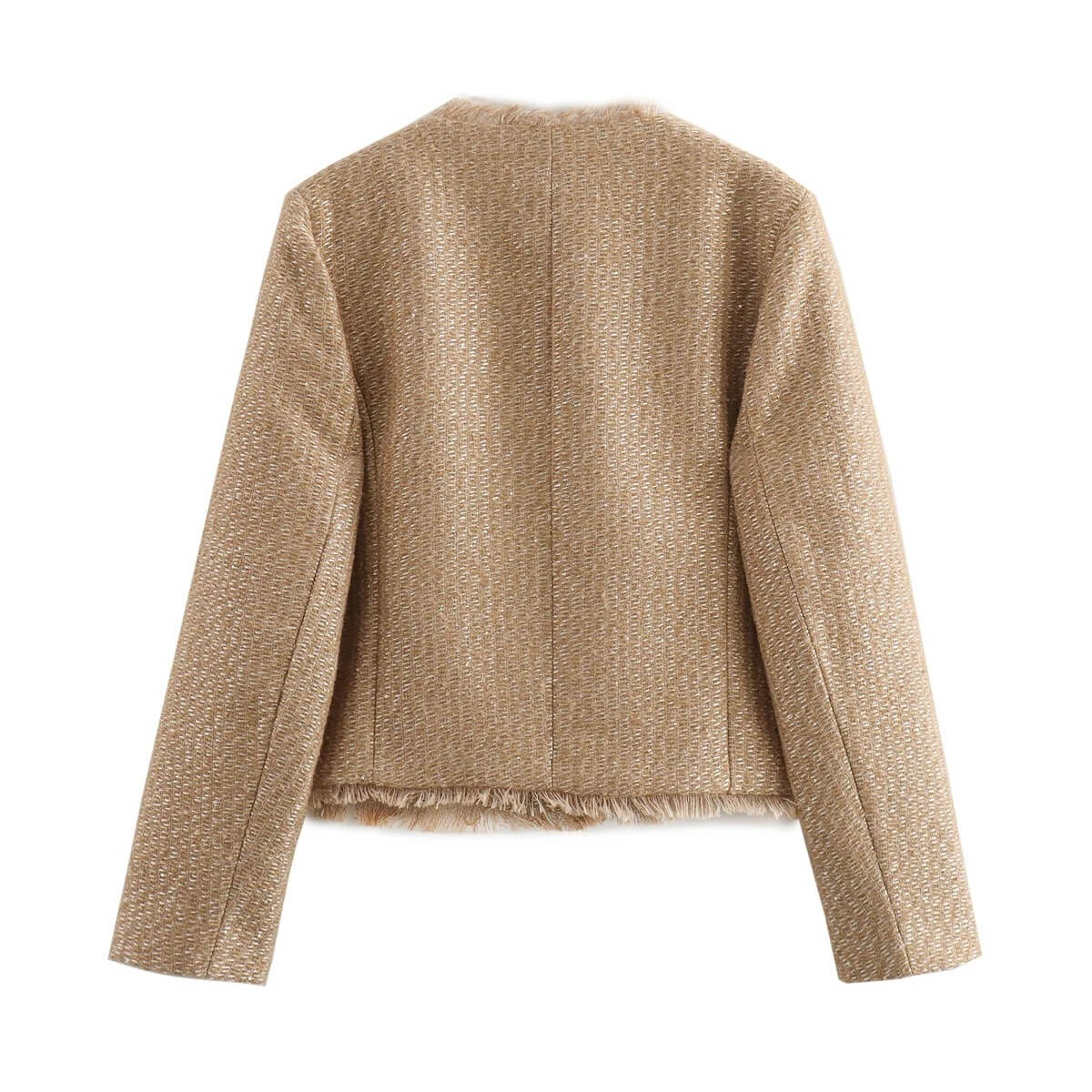 Elegante Bouclé-Jacke für Damen: Klassisch & bequem