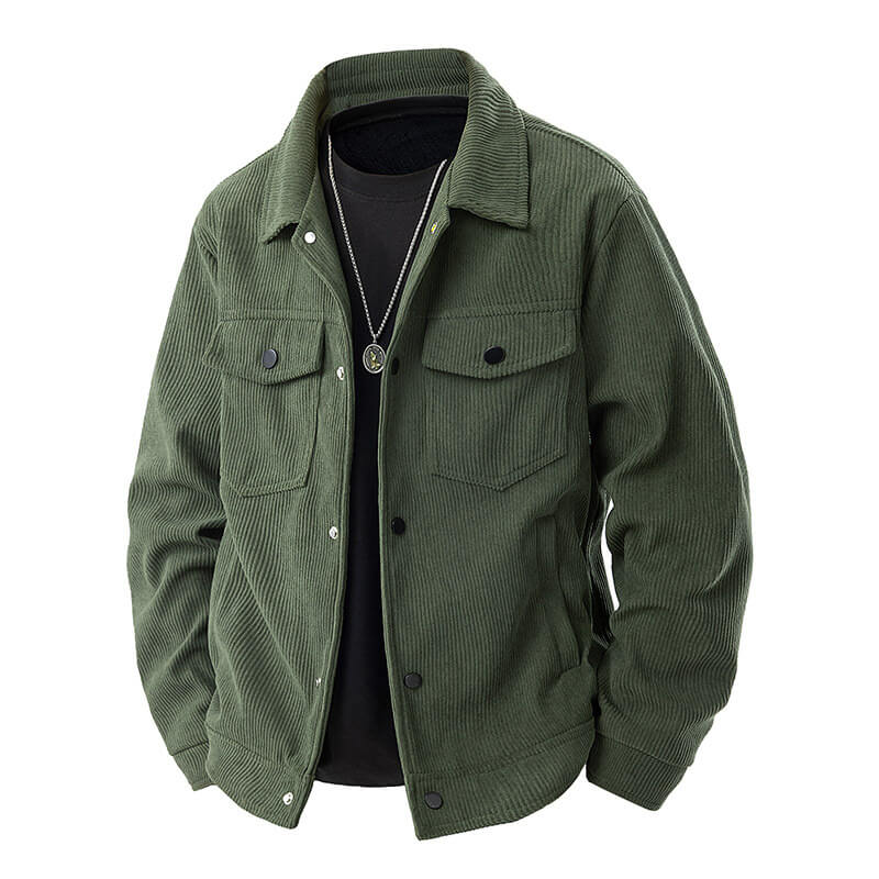 Sommerliche Cord-Hemdjacke für Herren: Lässig & Zeitlos