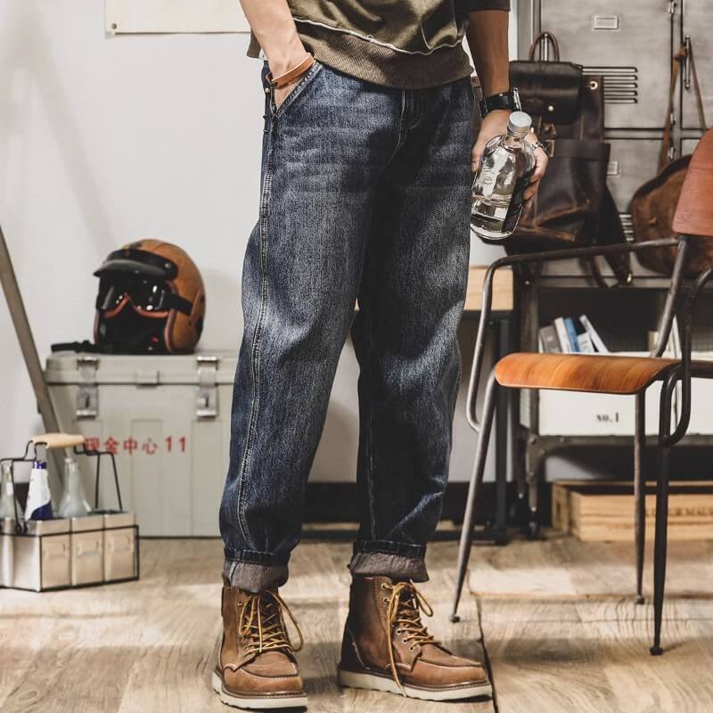 Bequeme Vintage-Jeans für Herren: Lässiger & Robuster Look