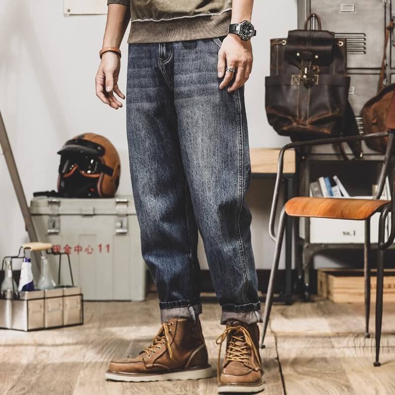 Bequeme Vintage-Jeans für Herren: Lässiger & Robuster Look