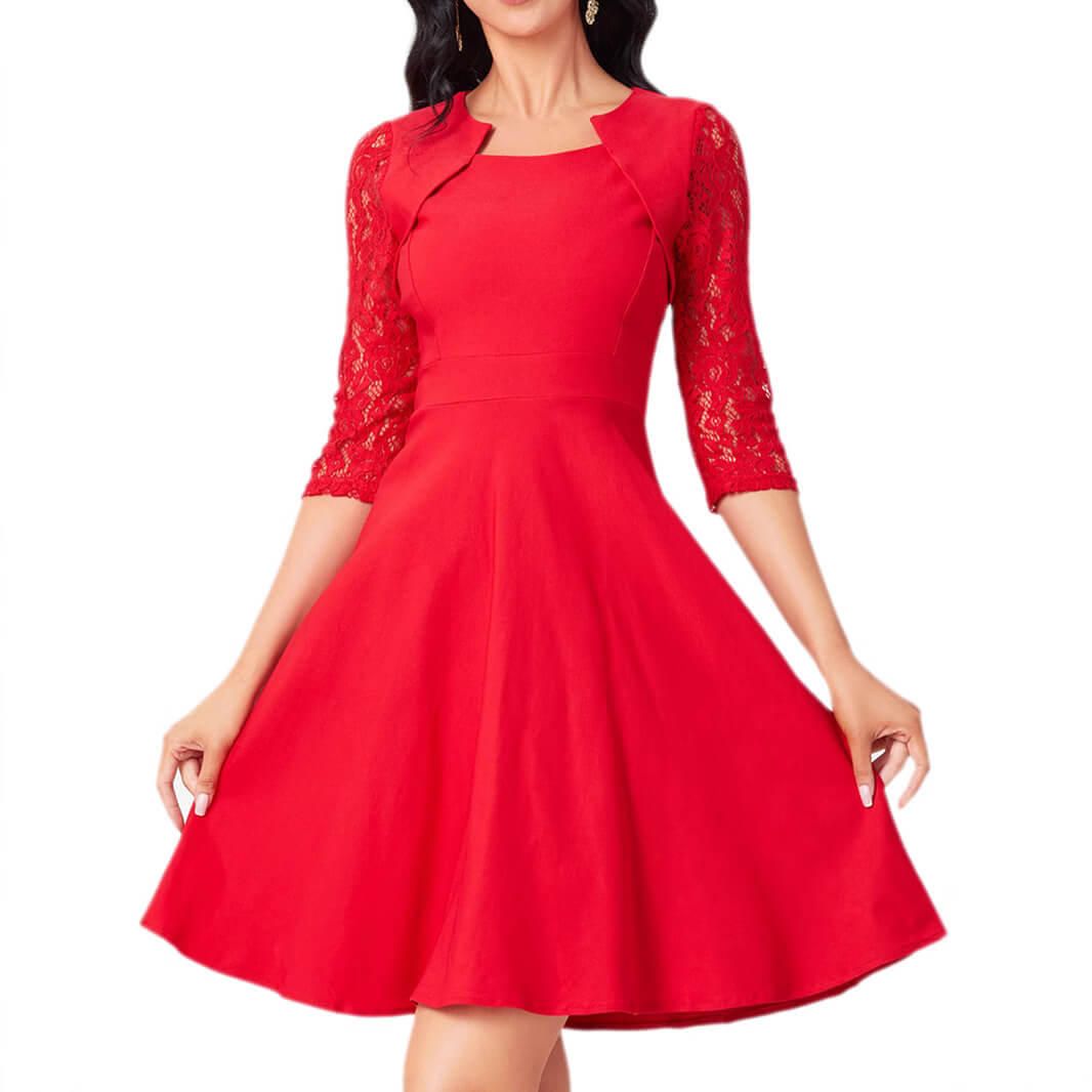 Elegantes Kleid für Damen: Feminine Raffinesse mit Spitze
