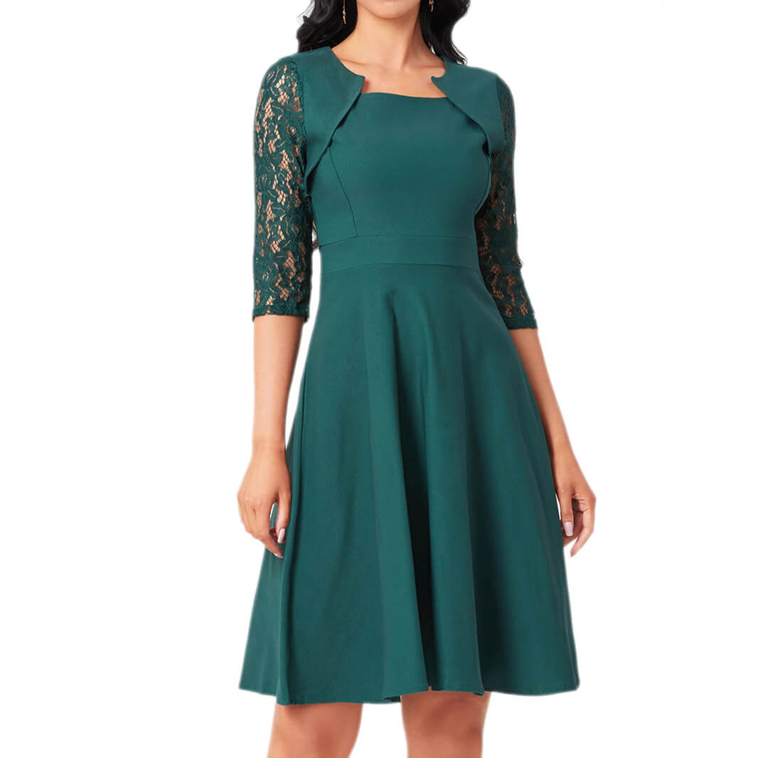Elegantes Kleid für Damen: Feminine Raffinesse mit Spitze