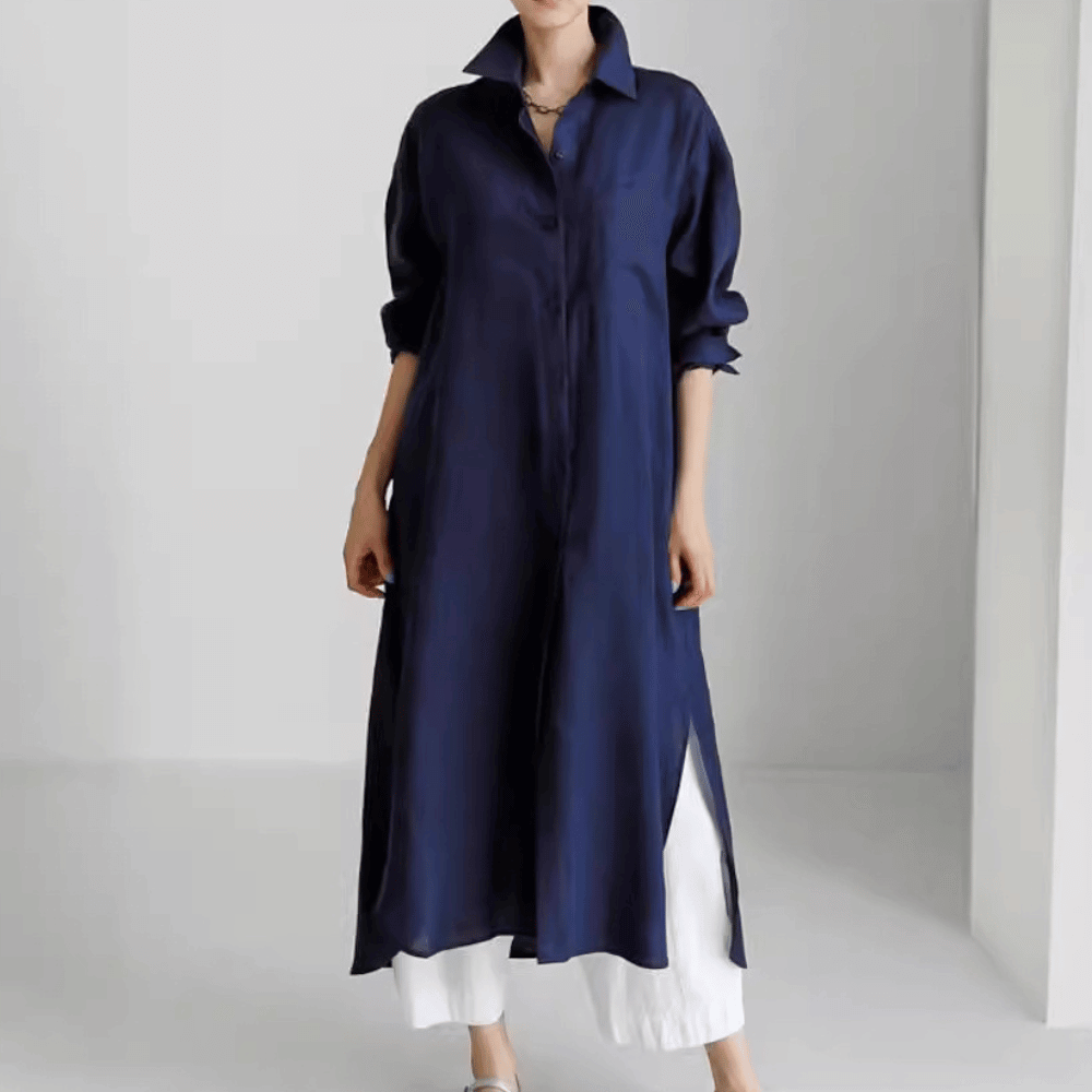 Luftiges Leinen-Hemdkleid für Damen: Stilvoll & Bequem