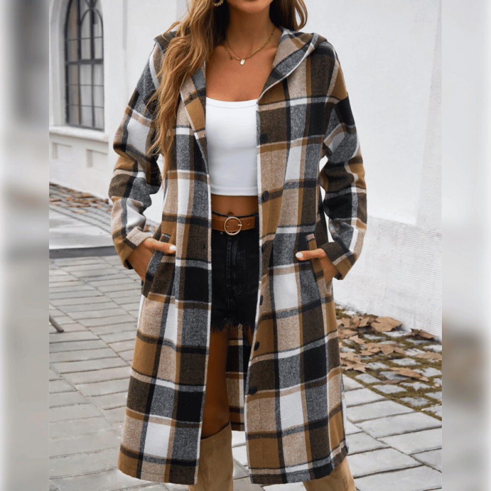 Karo-Mantel für Damen: Urbaner Chic für den Frühling