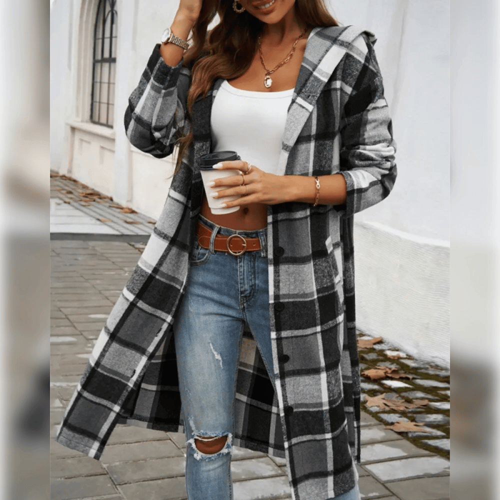 Karo-Mantel für Damen: Urbaner Chic für den Frühling