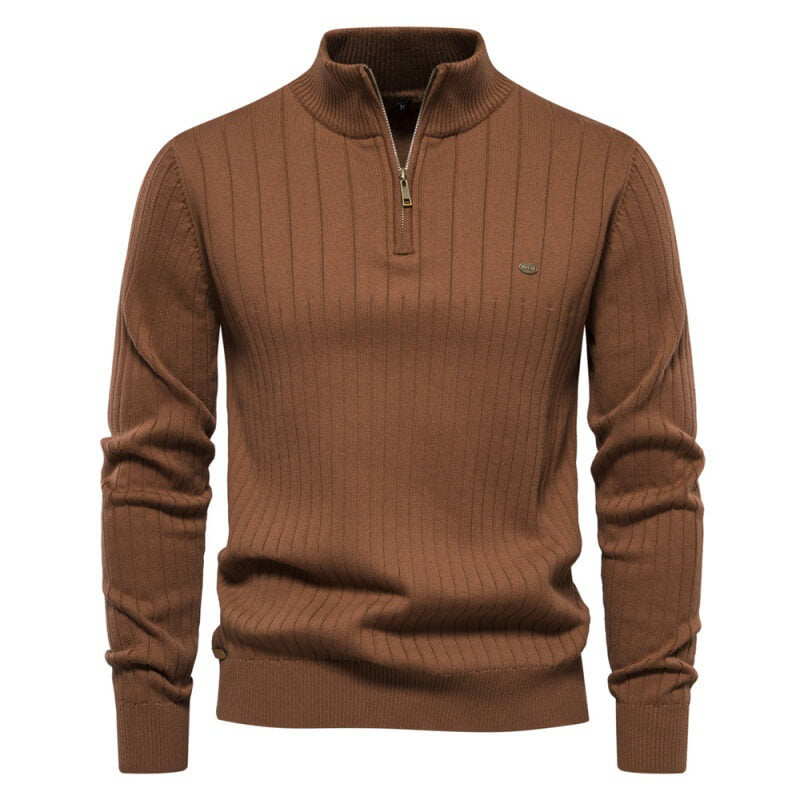 Herrenpullover mit Stehkragen - Klassisch und vielseitig