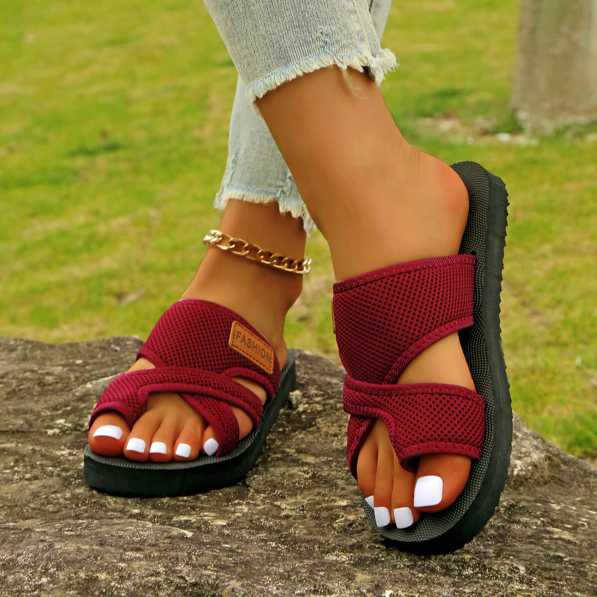 Luftige Mesh-Sandalen für Damen – Bequem & stylisch für warme Tage
