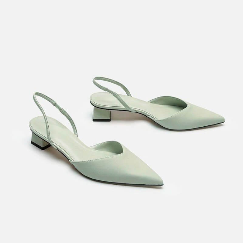 Elegante Damen Slingback-Pumps mit niedrigem Absatz – Stil trifft Komfort