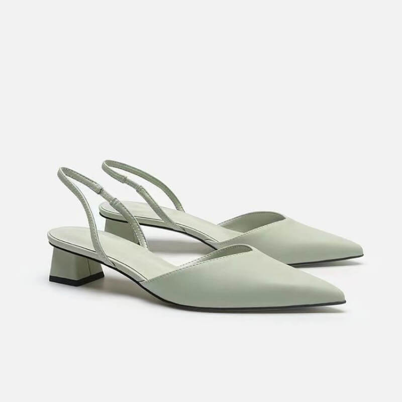 Elegante Damen Slingback-Pumps mit niedrigem Absatz – Stil trifft Komfort