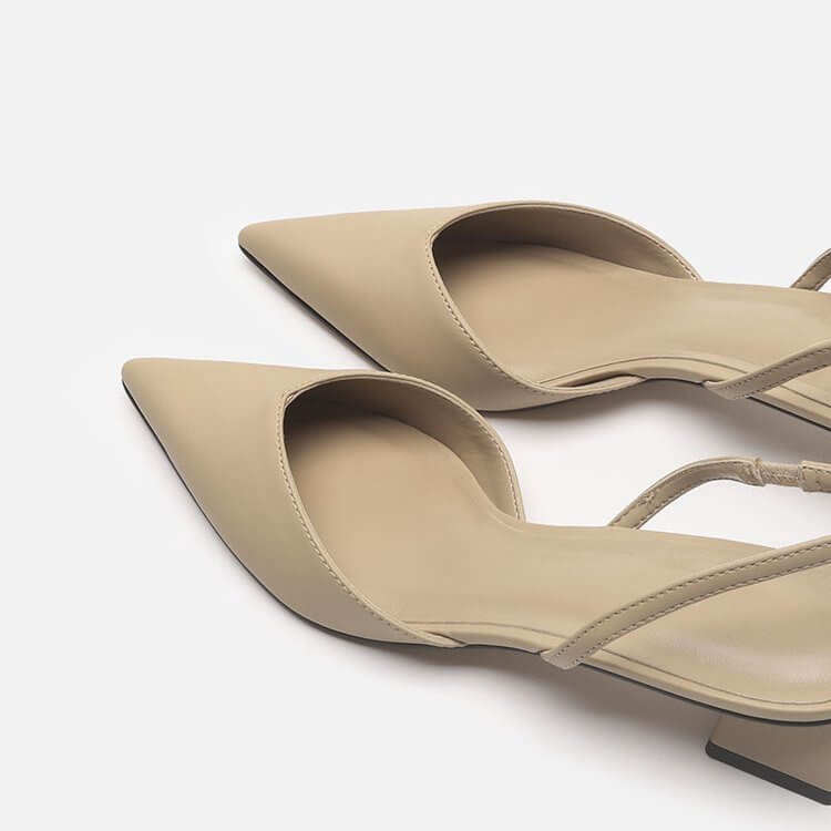 Elegante Damen Slingback-Pumps mit niedrigem Absatz – Stil trifft Komfort