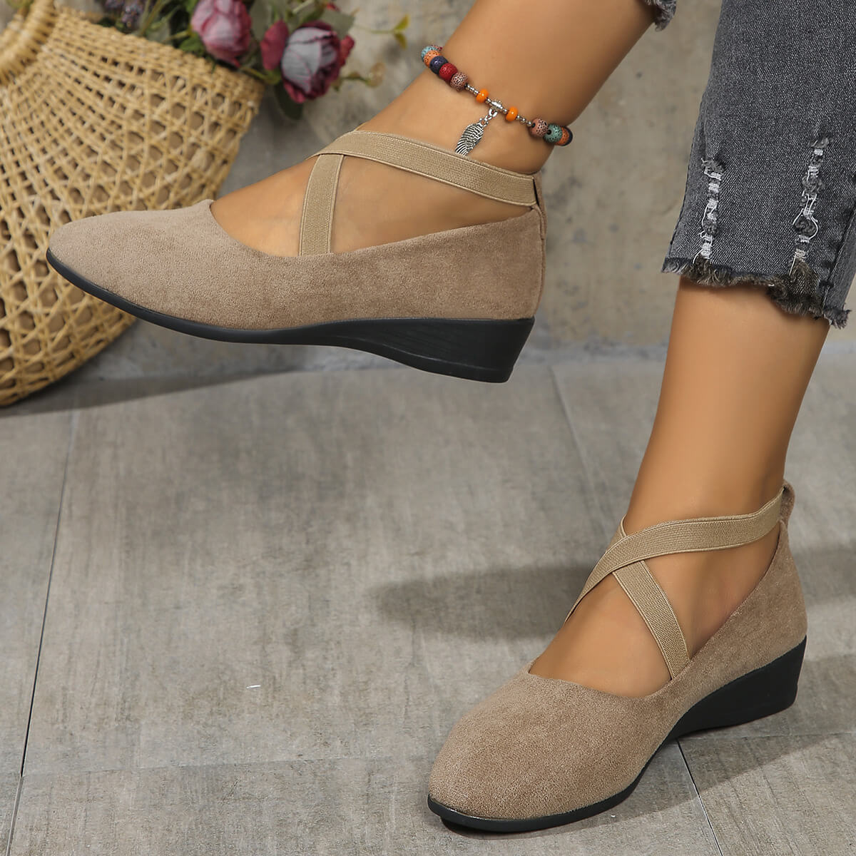 Komfortable Damen Ballerinas mit Keilabsatz: Elegant & Alltagstauglich