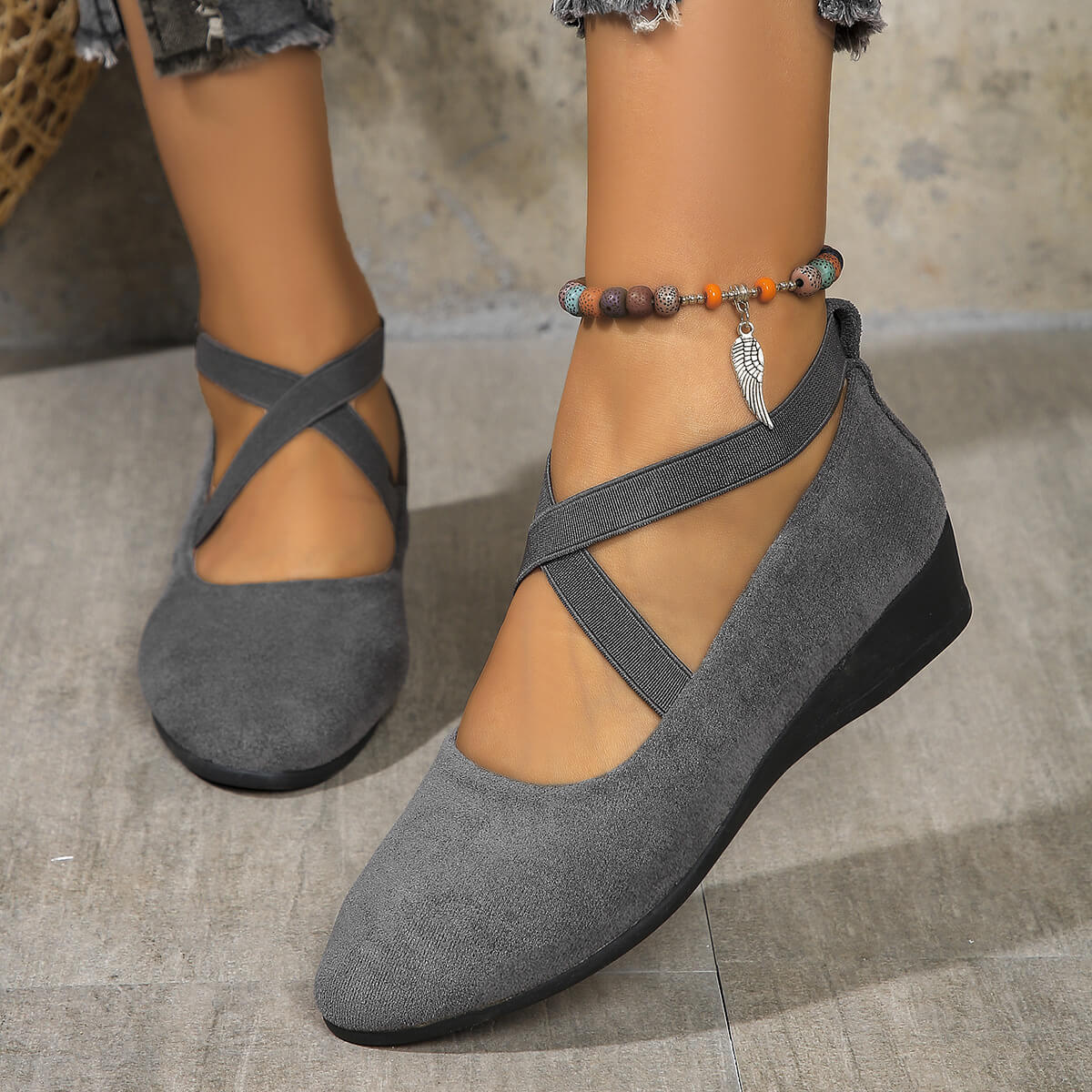 Komfortable Damen Ballerinas mit Keilabsatz: Elegant & Alltagstauglich