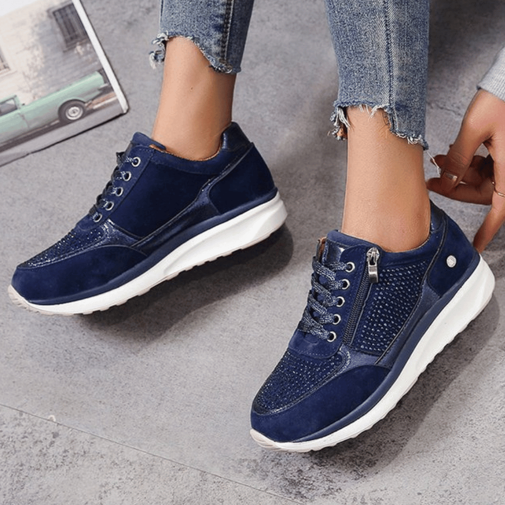 Elegante Damen-Sneaker mit Glitzer – Stylisch & Bequem zugleich