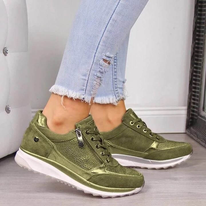 Elegante Damen-Sneaker mit Glitzer – Stylisch & Bequem zugleich