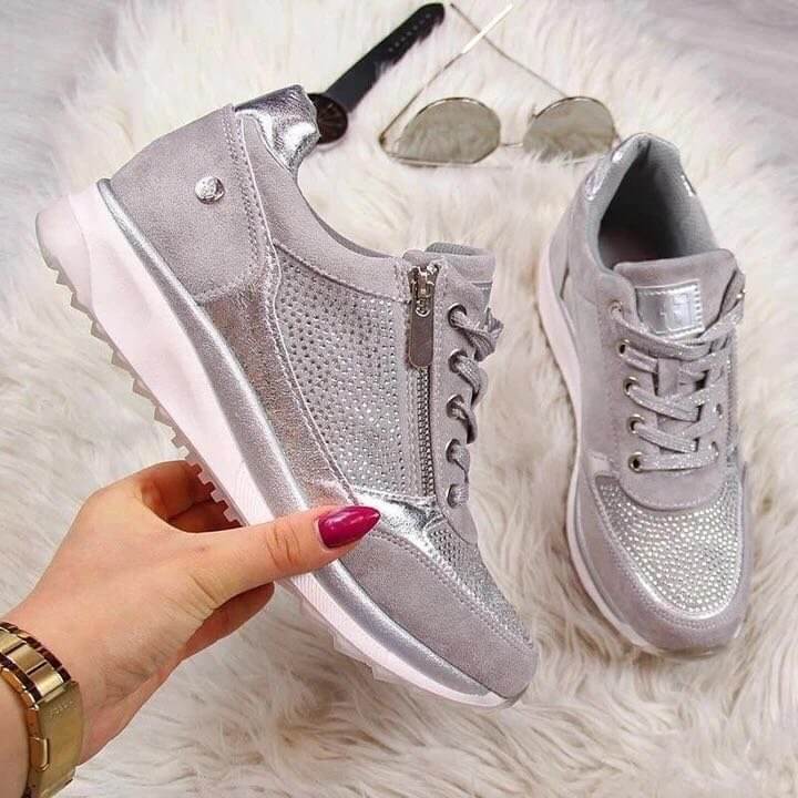 Elegante Damen-Sneaker mit Glitzer – Stylisch & Bequem zugleich