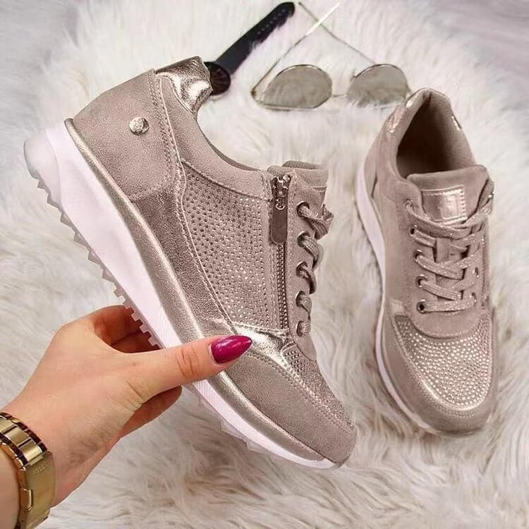 Elegante Damen-Sneaker mit Glitzer – Stylisch & Bequem zugleich