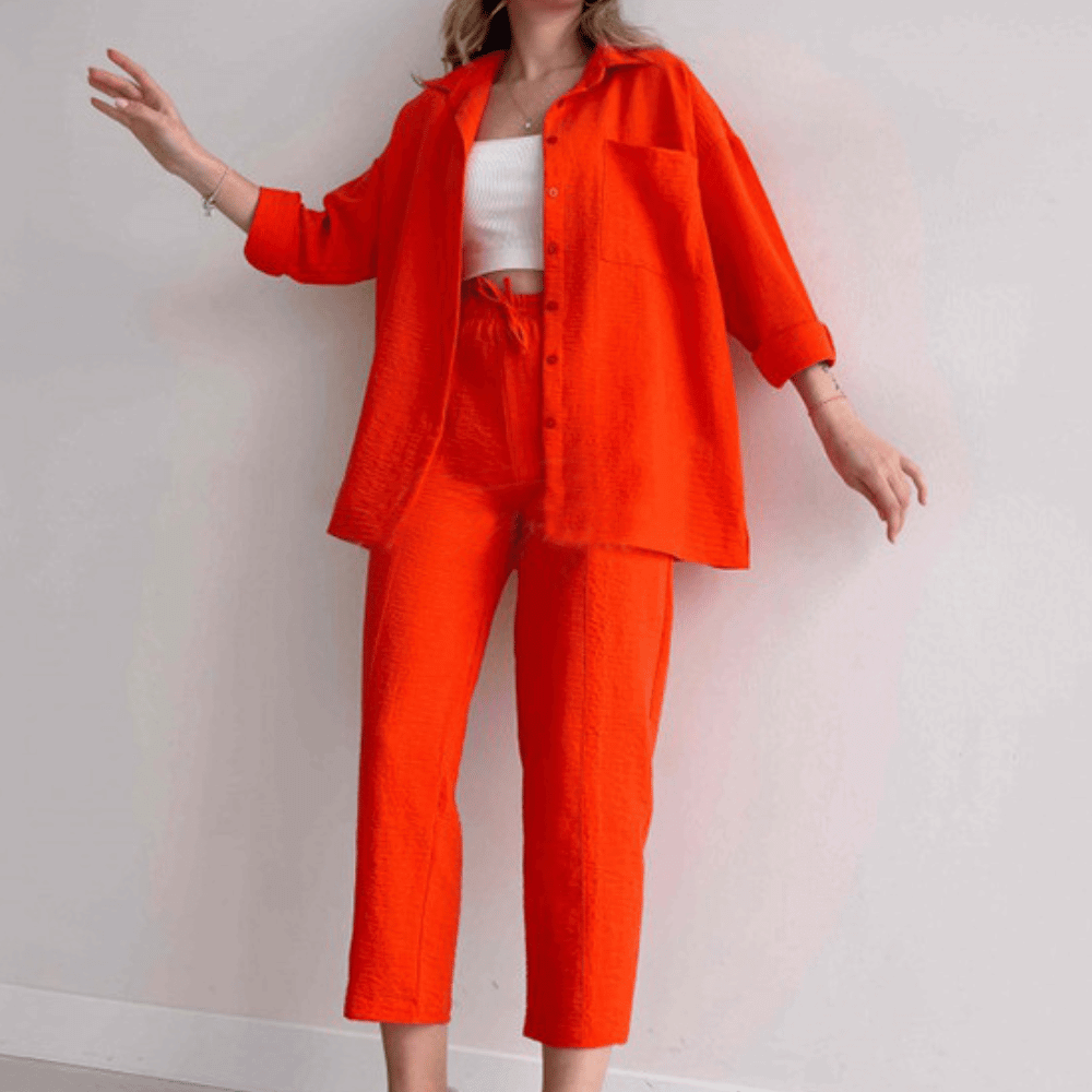 Lässiges zweiteiliges Set für Damen - Ideal für den Frühling