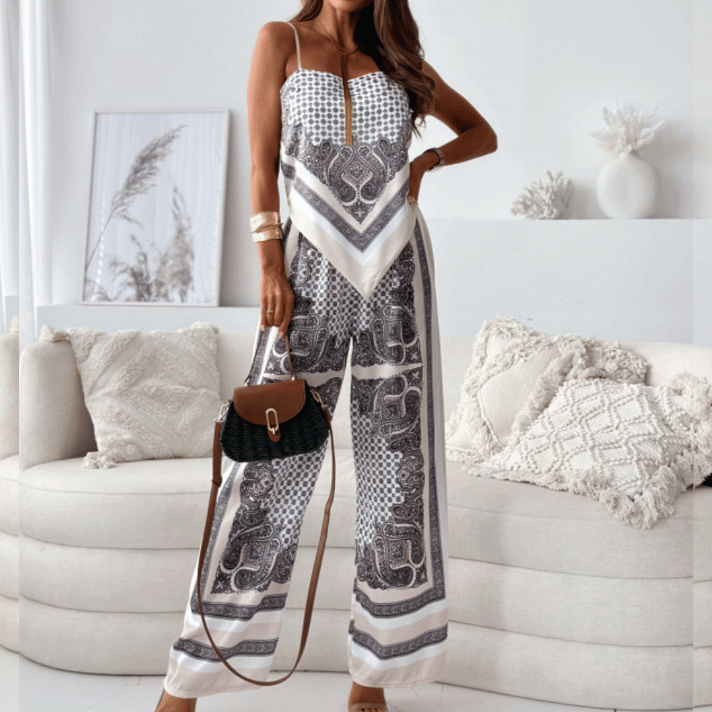 Elegantes zweiteiliges Set für Damen – Sommerlicher Chic mit Boho-Flair