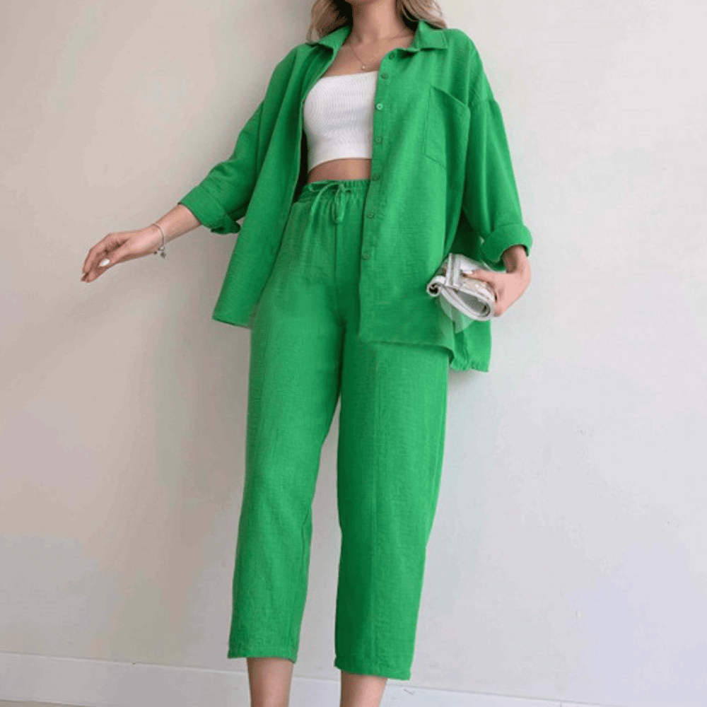 Lässiges zweiteiliges Set für Damen - Ideal für den Frühling