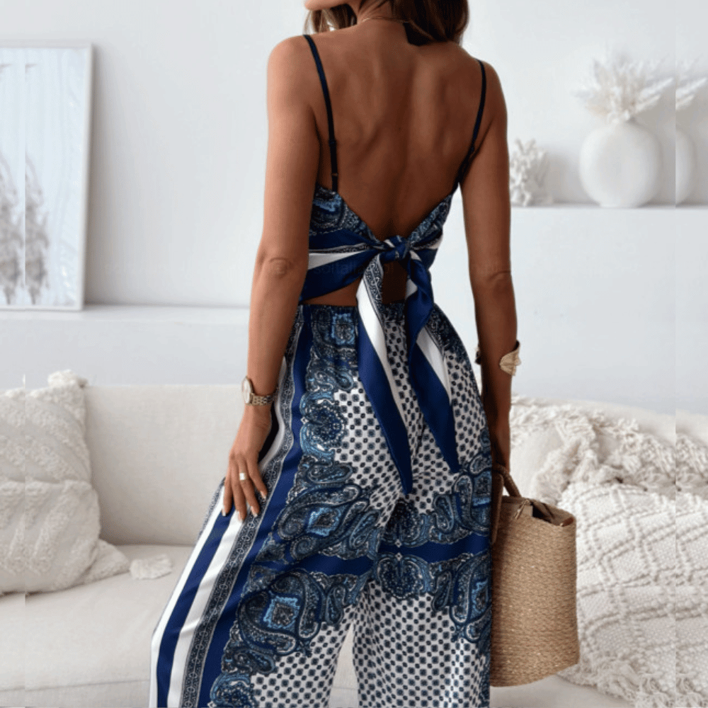Elegantes zweiteiliges Set für Damen – Sommerlicher Chic mit Boho-Flair