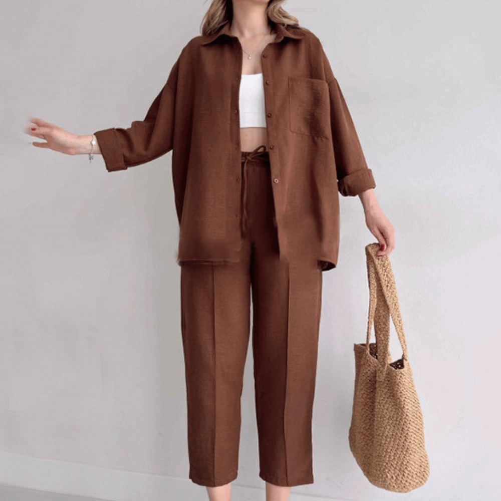 Lässiges zweiteiliges Set für Damen - Ideal für den Frühling