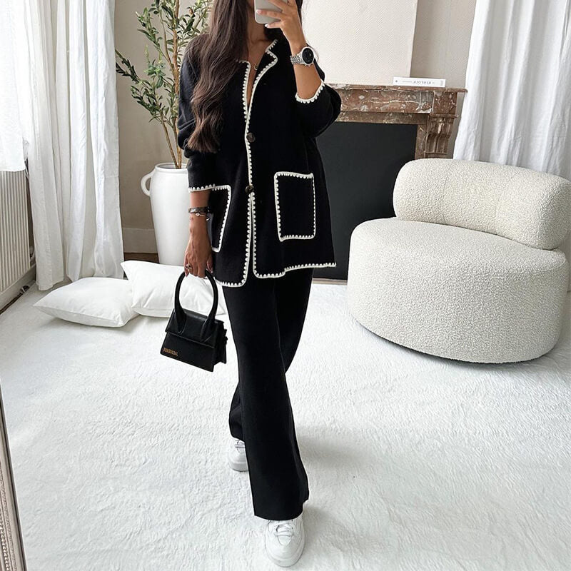 Elegantes Strick-Set für Damen – Stil & Komfort perfekt kombiniert