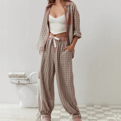 Lässiges Pyjama-Set für Damen – Komfort trifft auf Stil