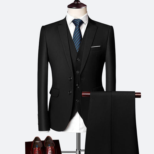 Eleganter dreiteiliger Anzug für Herren – Klassische Eleganz für besondere Anlässe