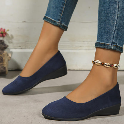 Bequeme Danen Ballerinas mit Keilabsatz: Schlichte Eleganz & Komfort