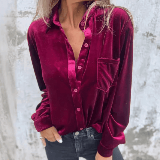 Elegante Bluse: Luxuriöser Glanz für deinen Look