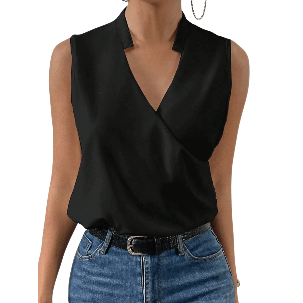 Ärmelloses Wickel-Top für Damen: Modern & vielseitig