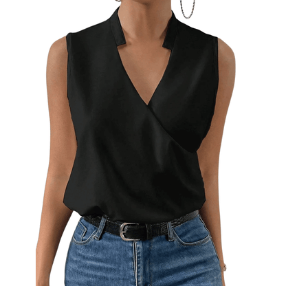 Ärmelloses Wickel-Top für Damen: Modern & vielseitig