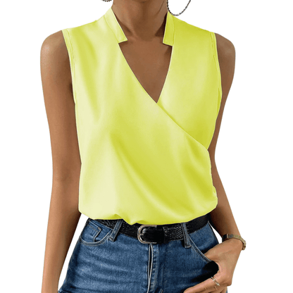 Ärmelloses Wickel-Top für Damen: Modern & vielseitig